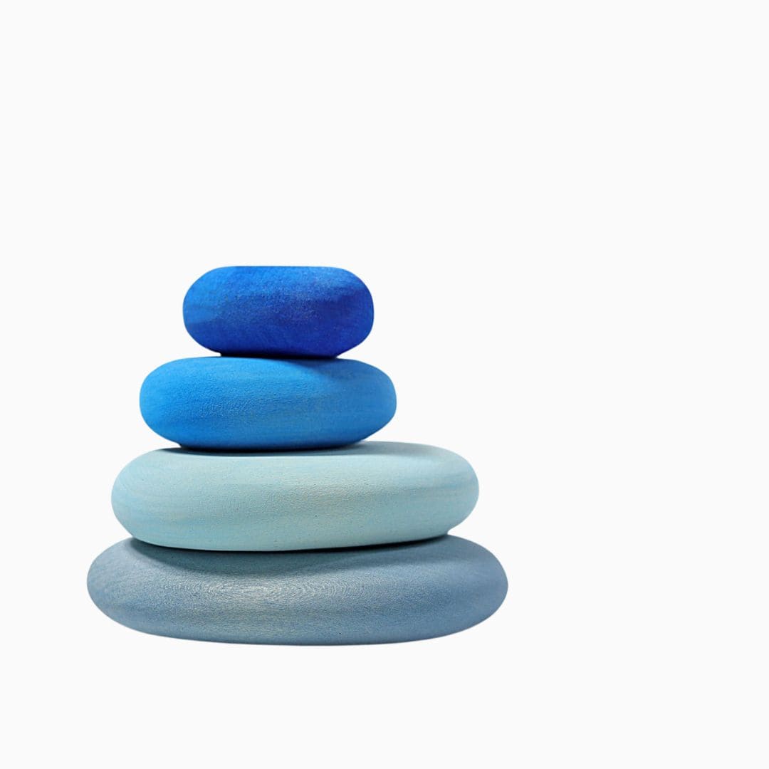 Grimm's stapelset kiezelstenen - river