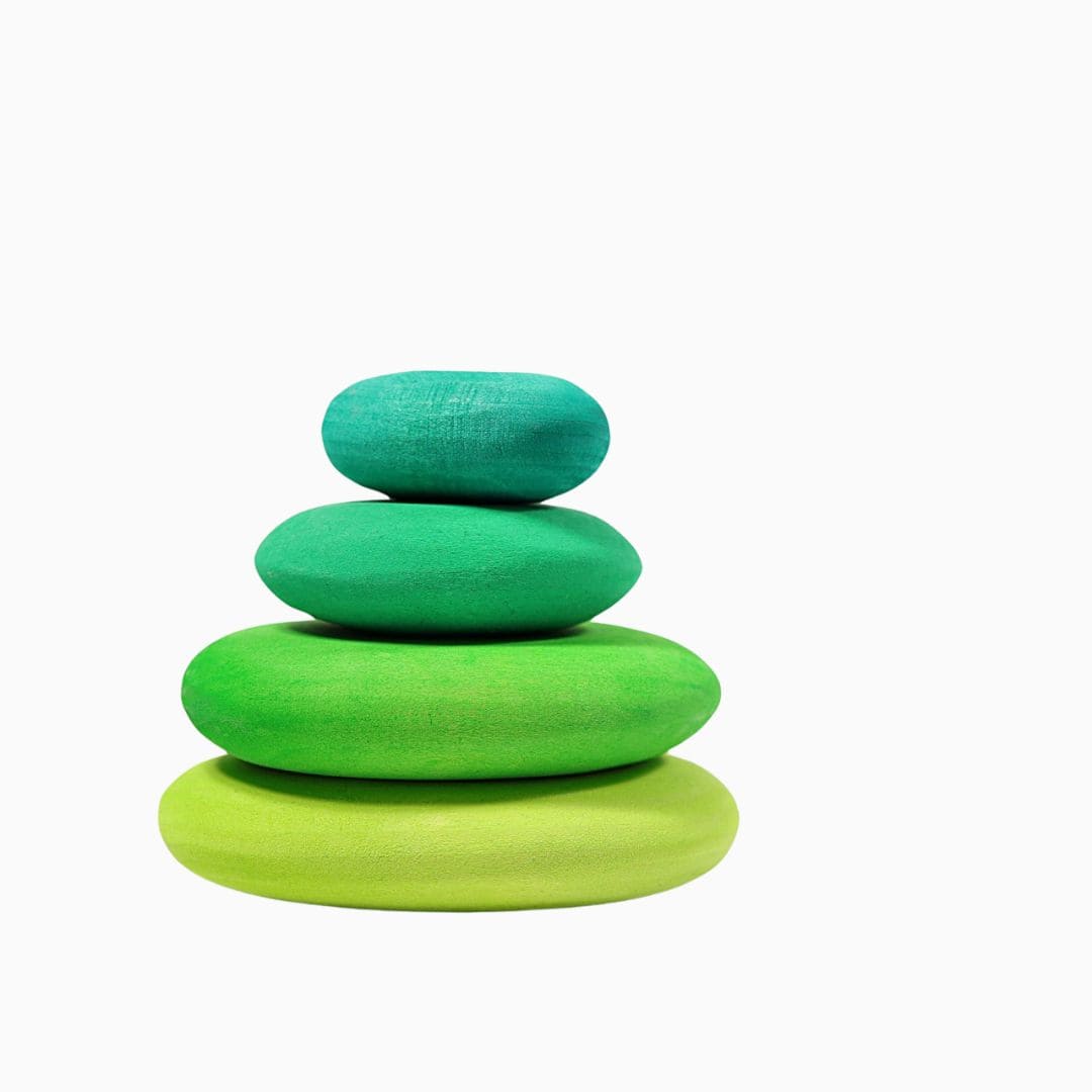 Grimm's stapelset kiezelstenen - moss