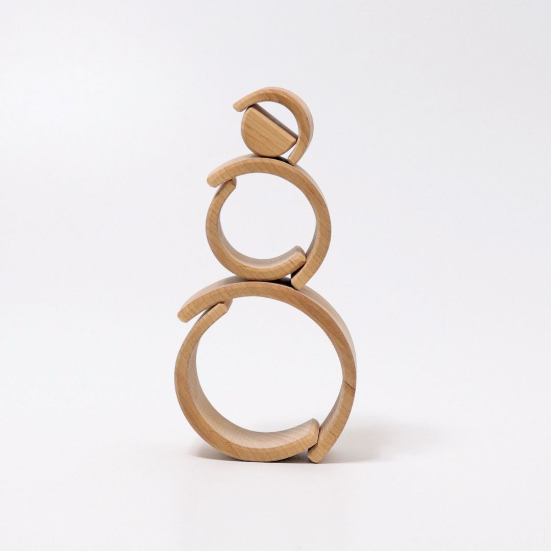 Grimm's regenboog stapeltoren hout - 10,5cm