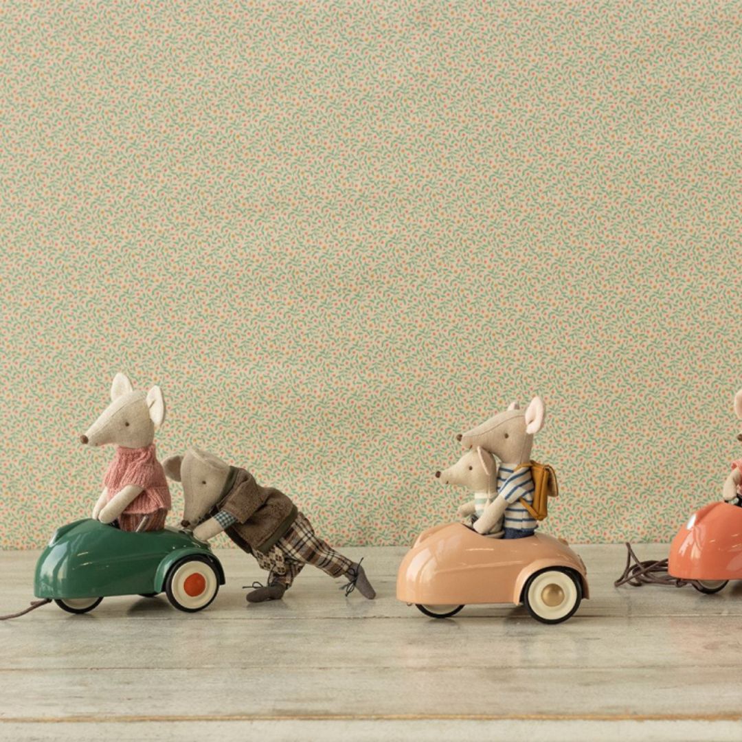 Groene poppen auto voor Maileg muizen