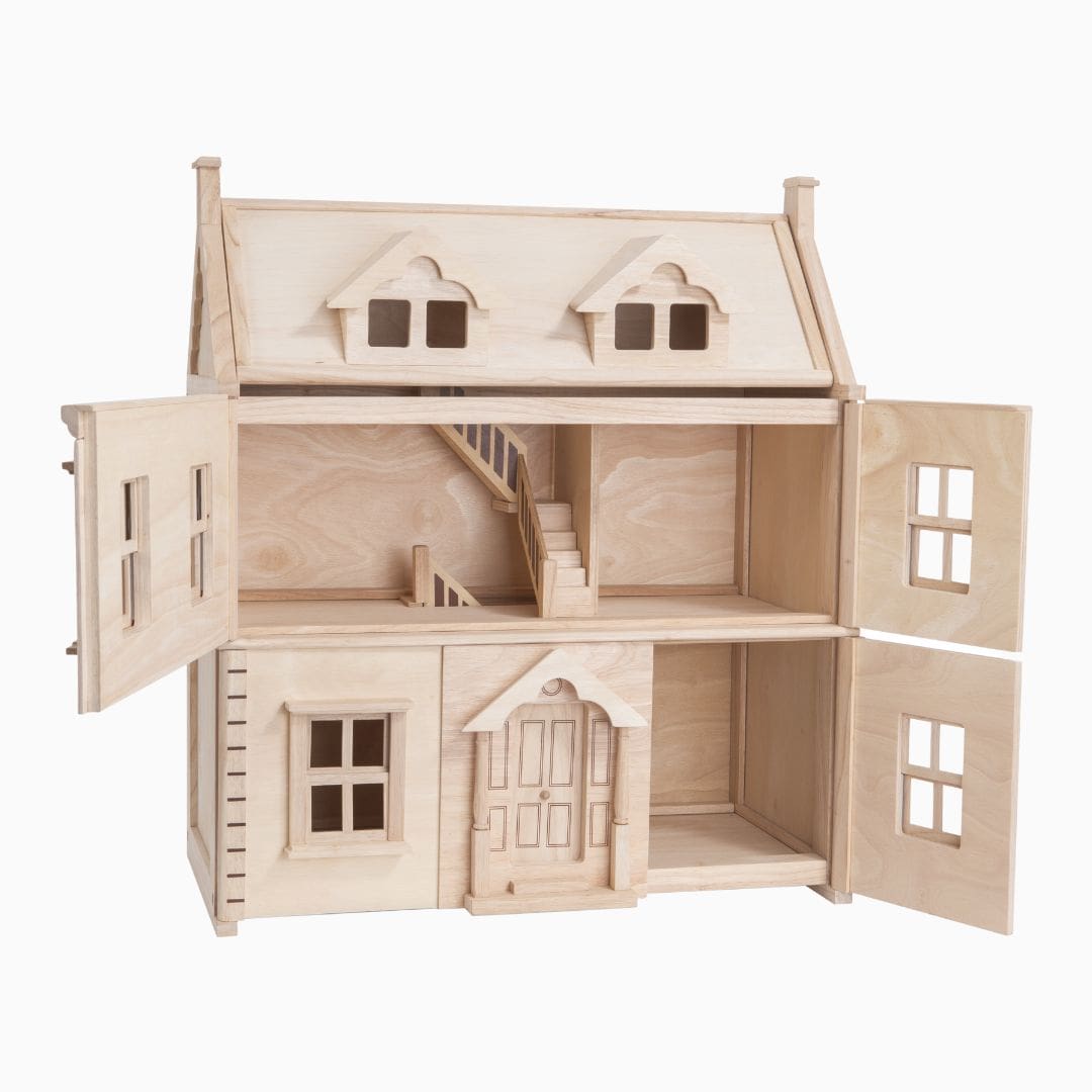 Groot houten speelgoed poppenhuis Plantoys