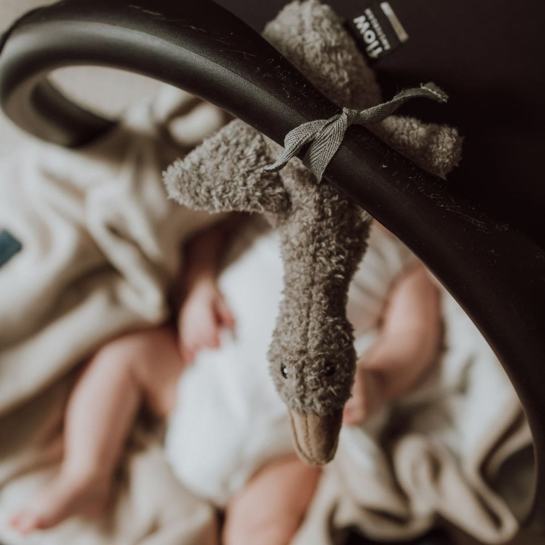 Flow Amsterdam hartslagkknuffel gans Liva - Grijs