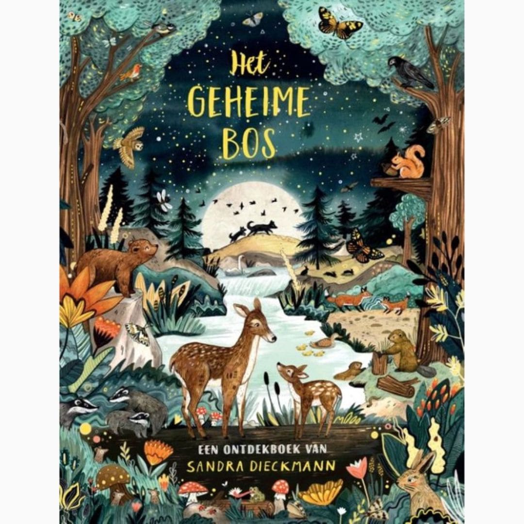 Zoekboek het geheime bos van auteur Sandra Dieckmann en uitgeverij Christofoor