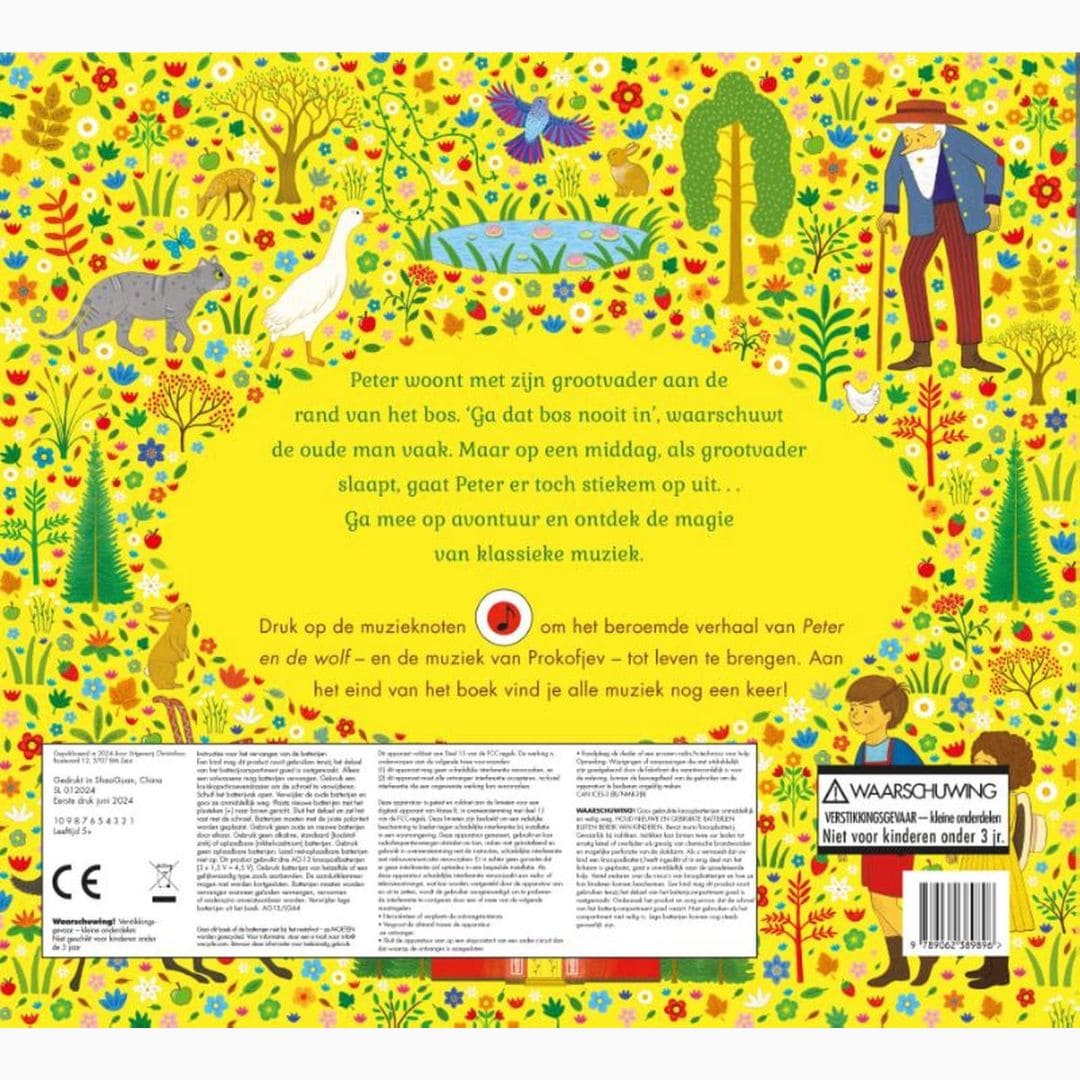 Het Verhalen Orkest muziekboek Peter en de wolf van uitgeverij Christofoor