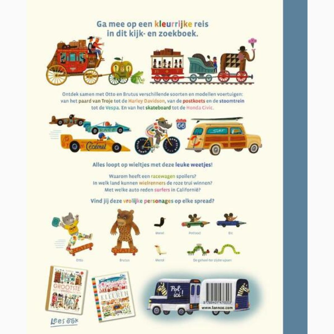 Uitgeverij Lanno het vrolijkste en grootste boek van alle voertuigen door Tom Schamp