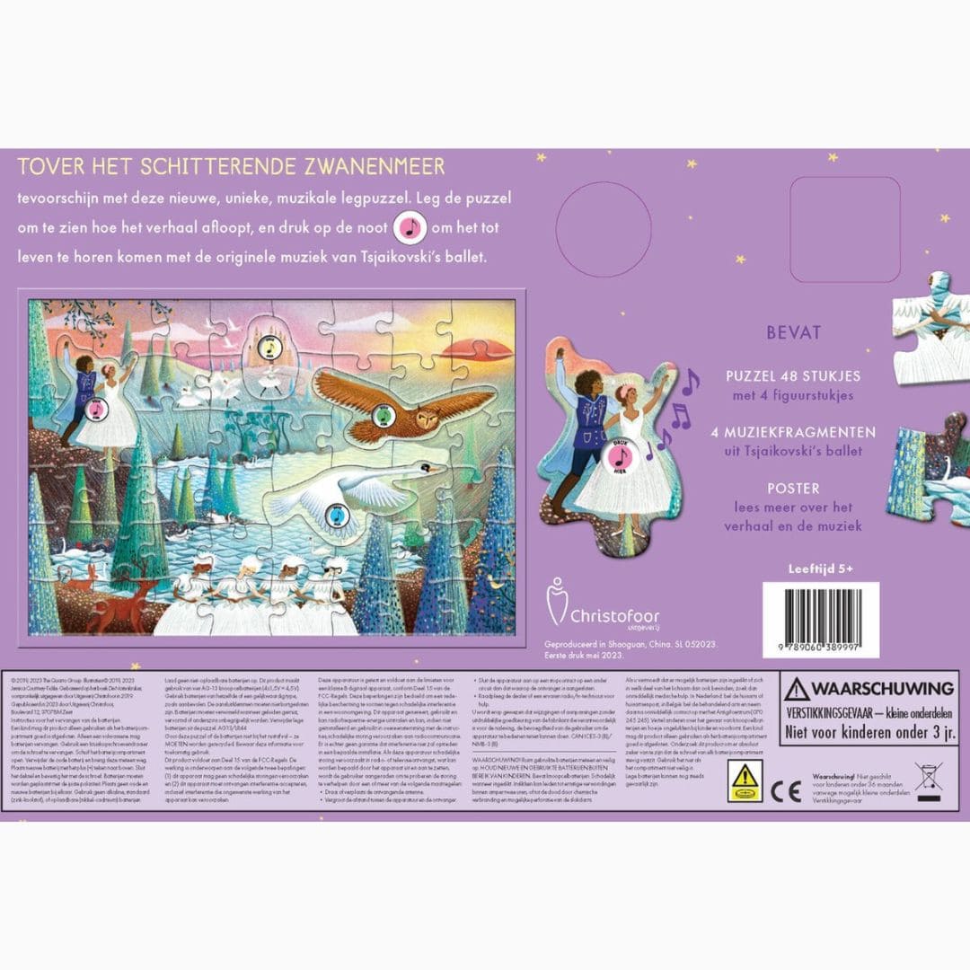 Muziekpuzzel Het zwanenmeer van Het Verhalenorkest door uitgeverij Christofoor