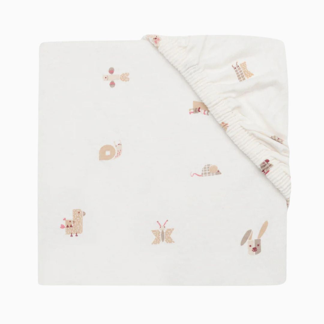 Jollein hoeslaken in het thema Animal Friends