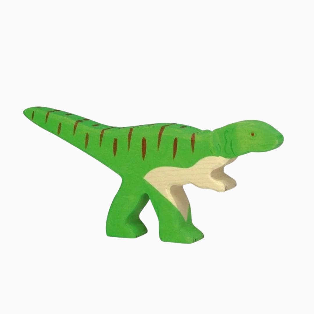 Holztiger houten allosaurus van hout