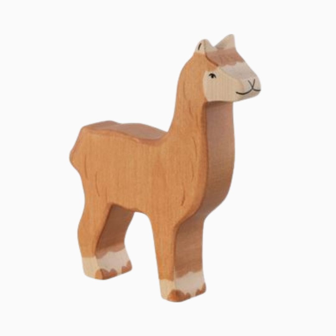 Holztiger houten alpaca