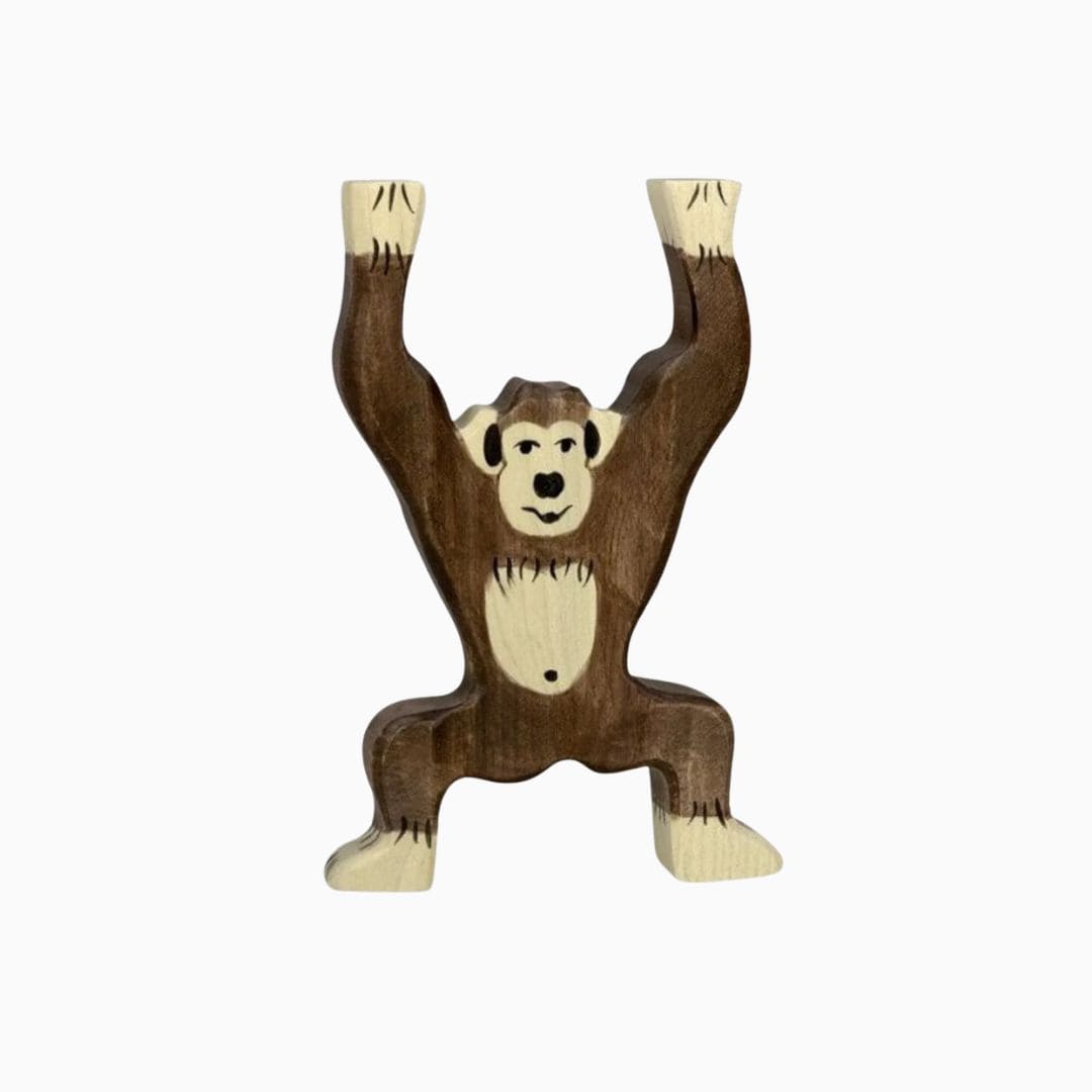 Houten chimpansee van Holztiger