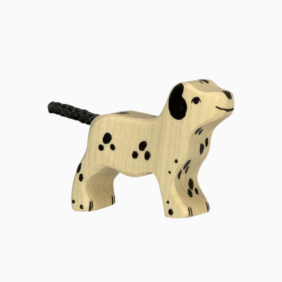 Holztiger houten dalmatiër pup