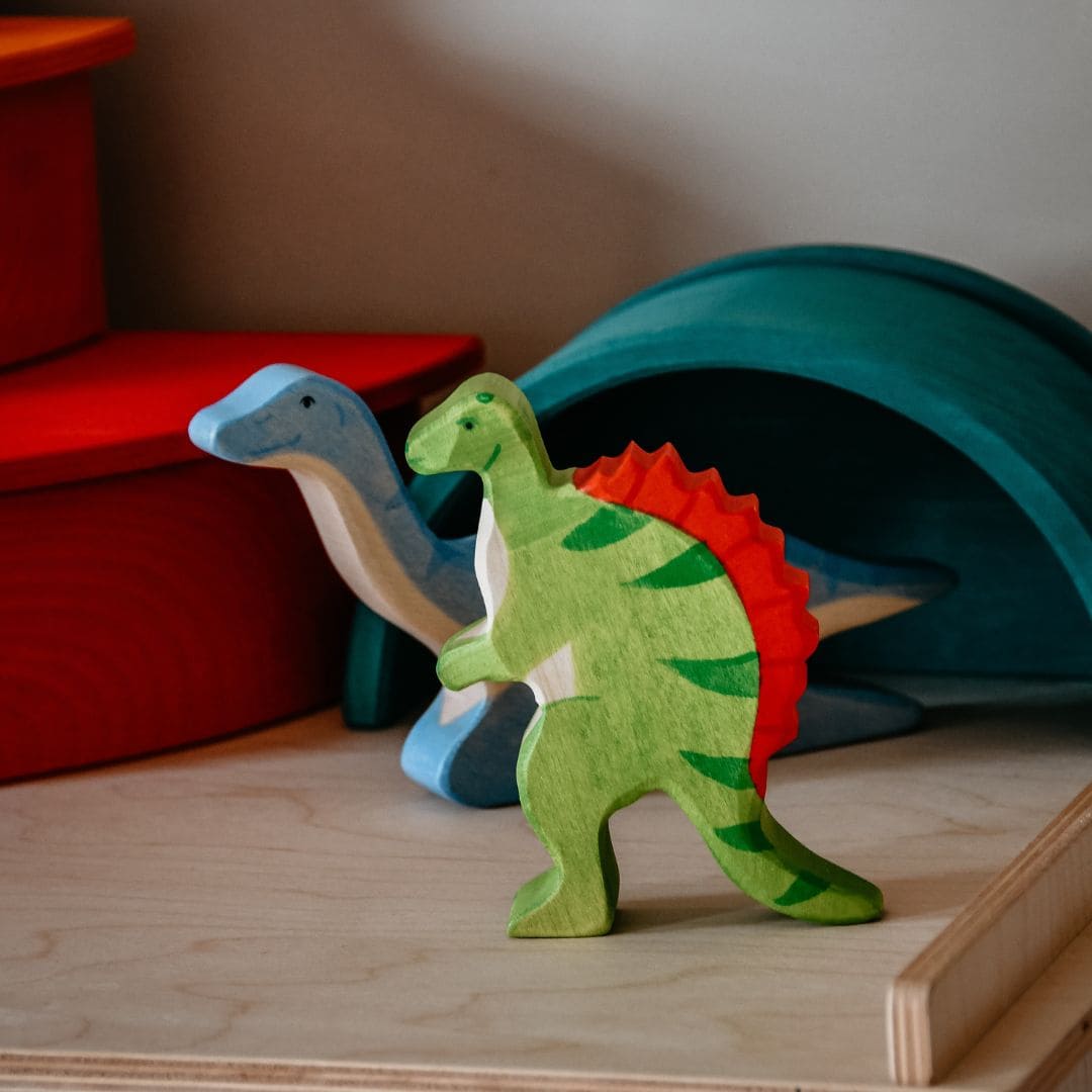 Holztiger houten dinosaurus spinosaurus