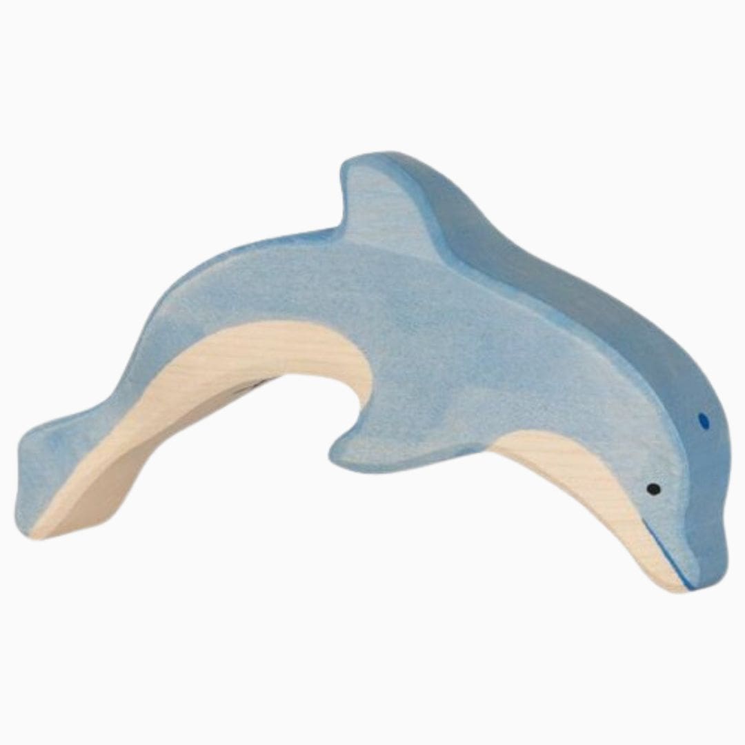Holztiger houten speelfiguur dolfijn