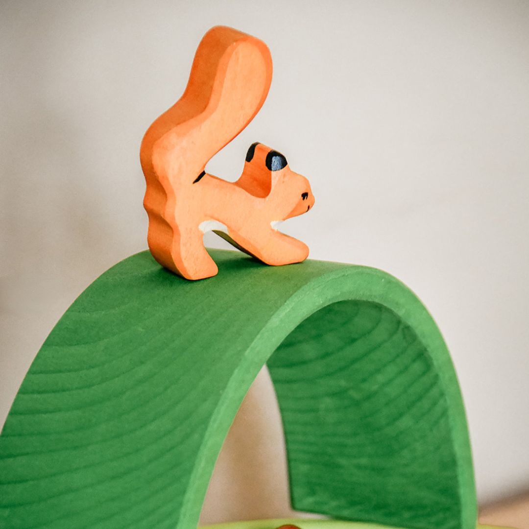 Holztiger houten speelfiguur eekhoorn