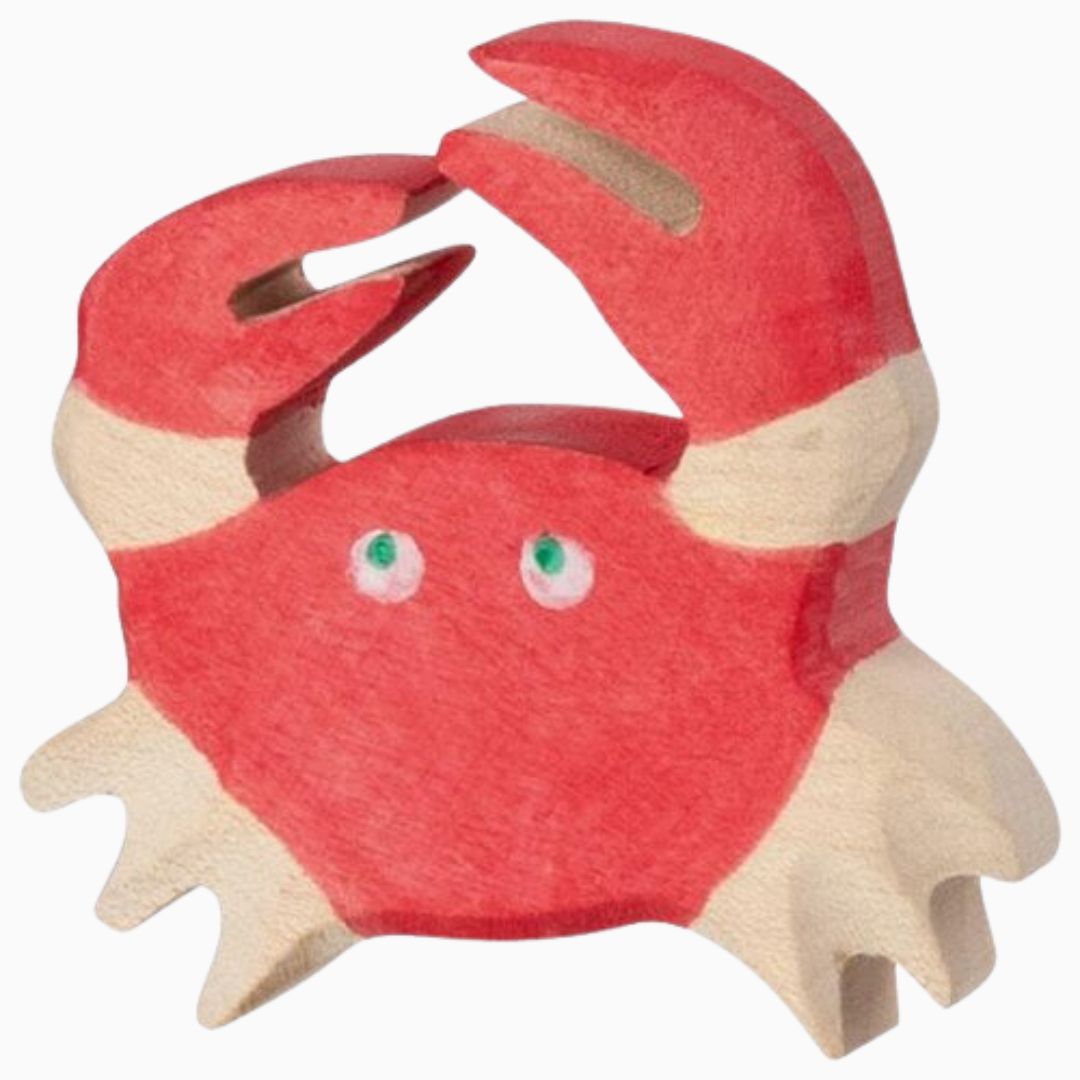 Holztiger houten krab