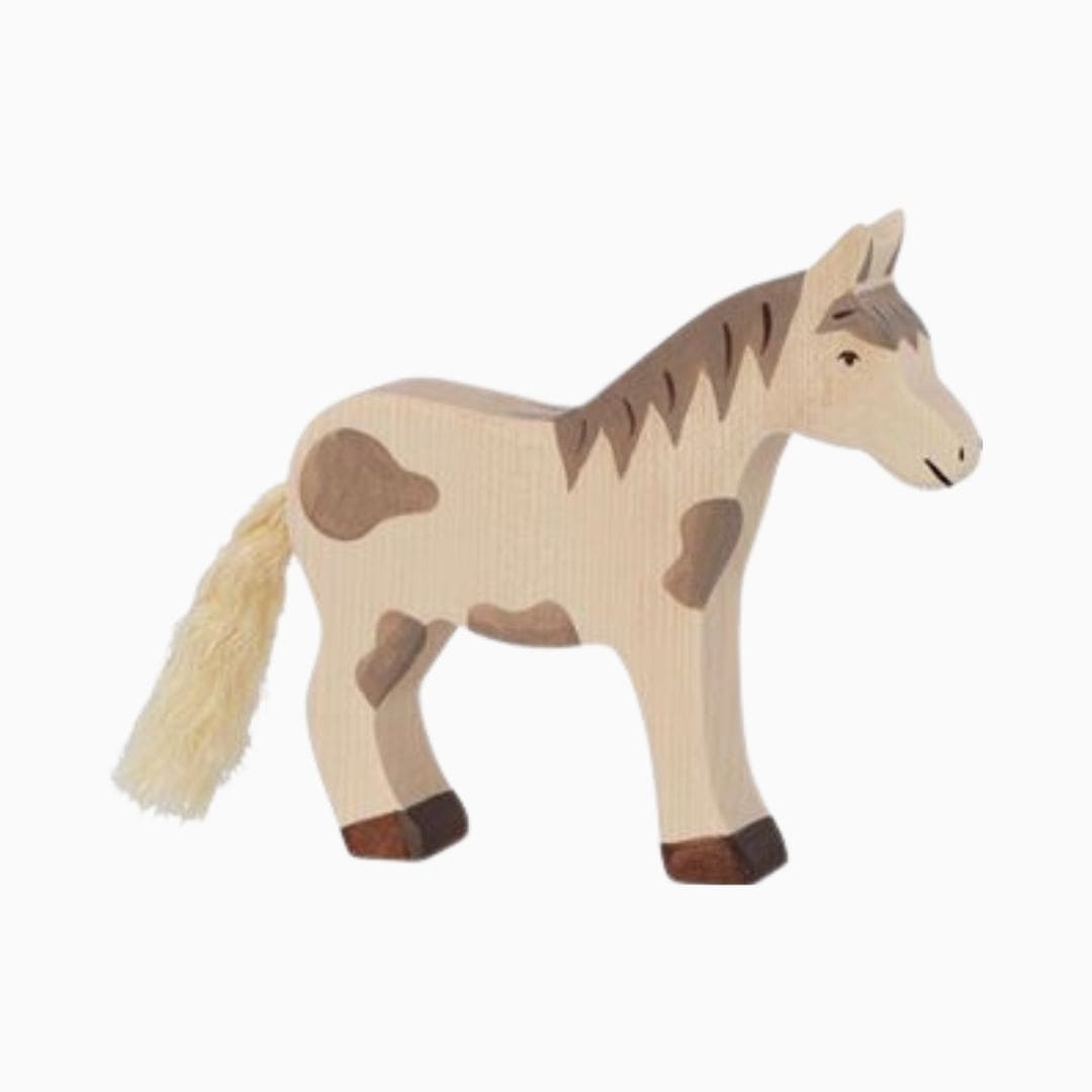 Holztiger gevlekt paard van hout