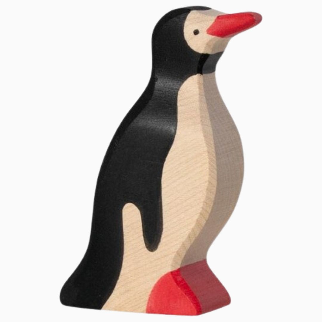 Holztiger pinguïn van hout