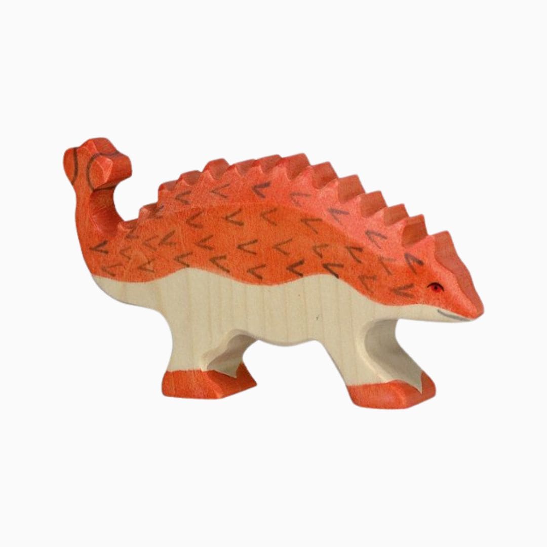 holztiger houten dino ankylosaurus