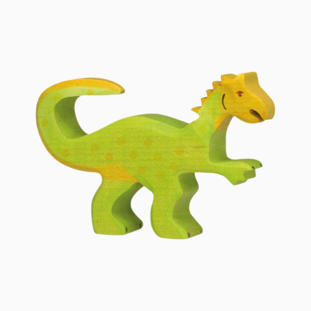 holztiger houten dinosaurus oviraptor