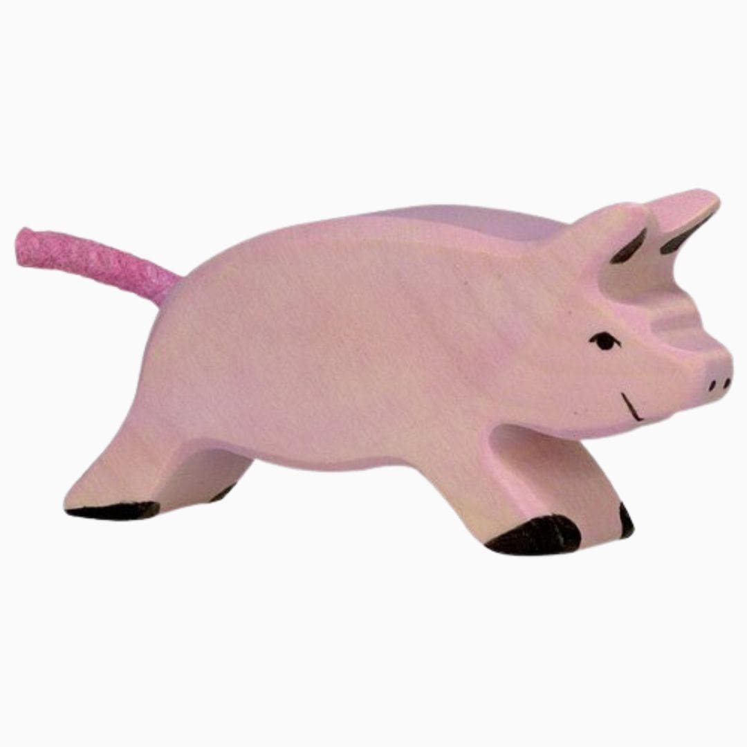 Holztiger big van hout rennend