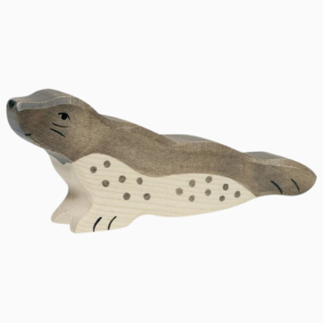 Holztiger houten speelfiguur zeehond