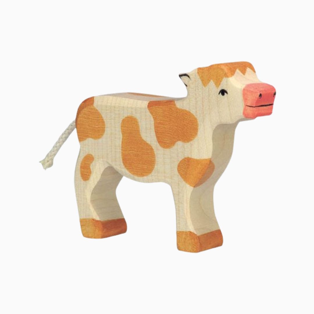 Holztiger kalf van hout bruin