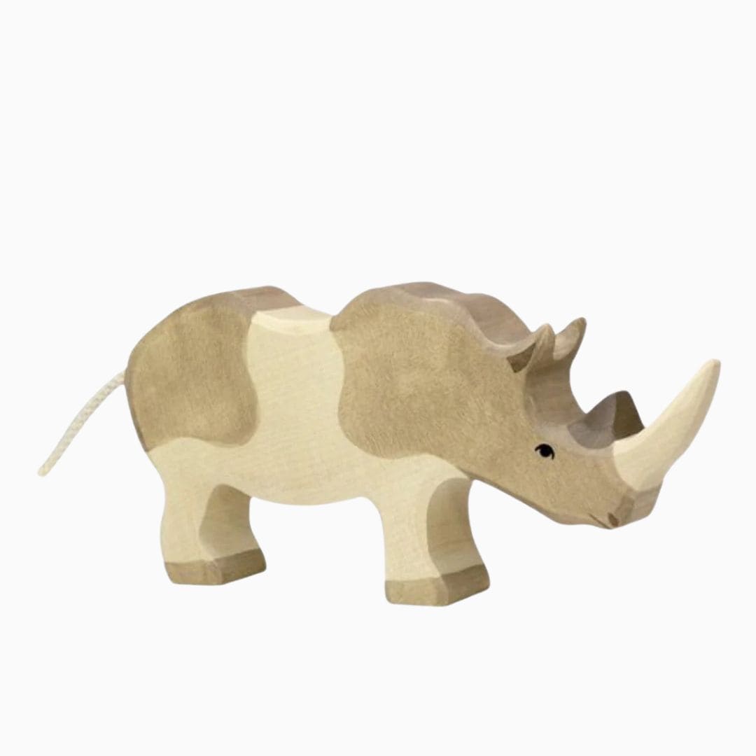 Holztiger houten neushoorn