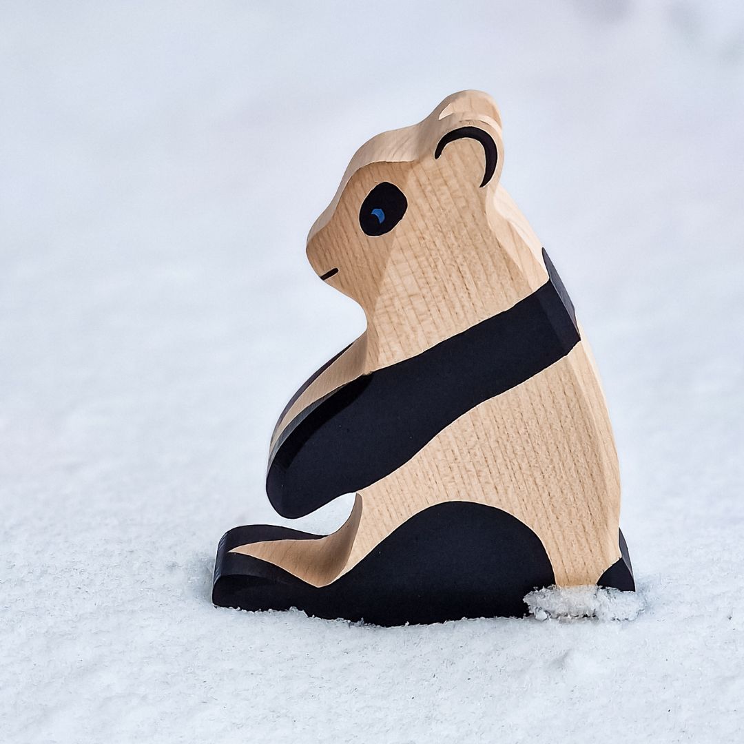 Houten panda van Holztiger