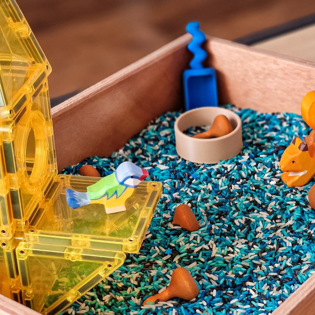 Holztiger houten pimpelmees