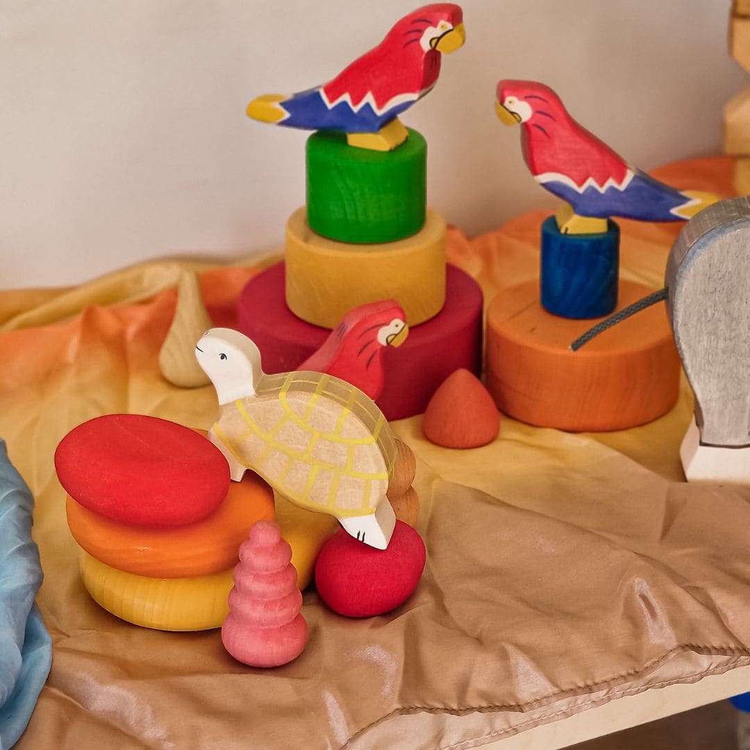 Holztiger houten schildpad