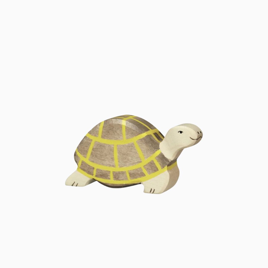 Holztiger houten schildpad