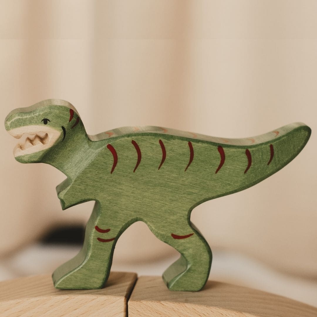 Hozltiger dino van hout t-rex