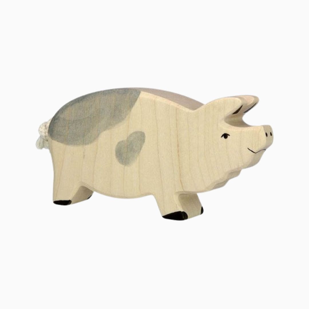 Holztiger mannetjesvarken in de kleur grijs