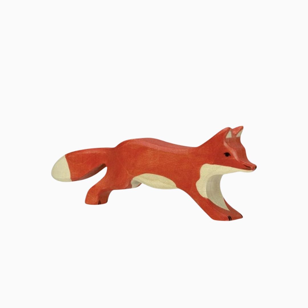 Holztiger speelfiguur vos