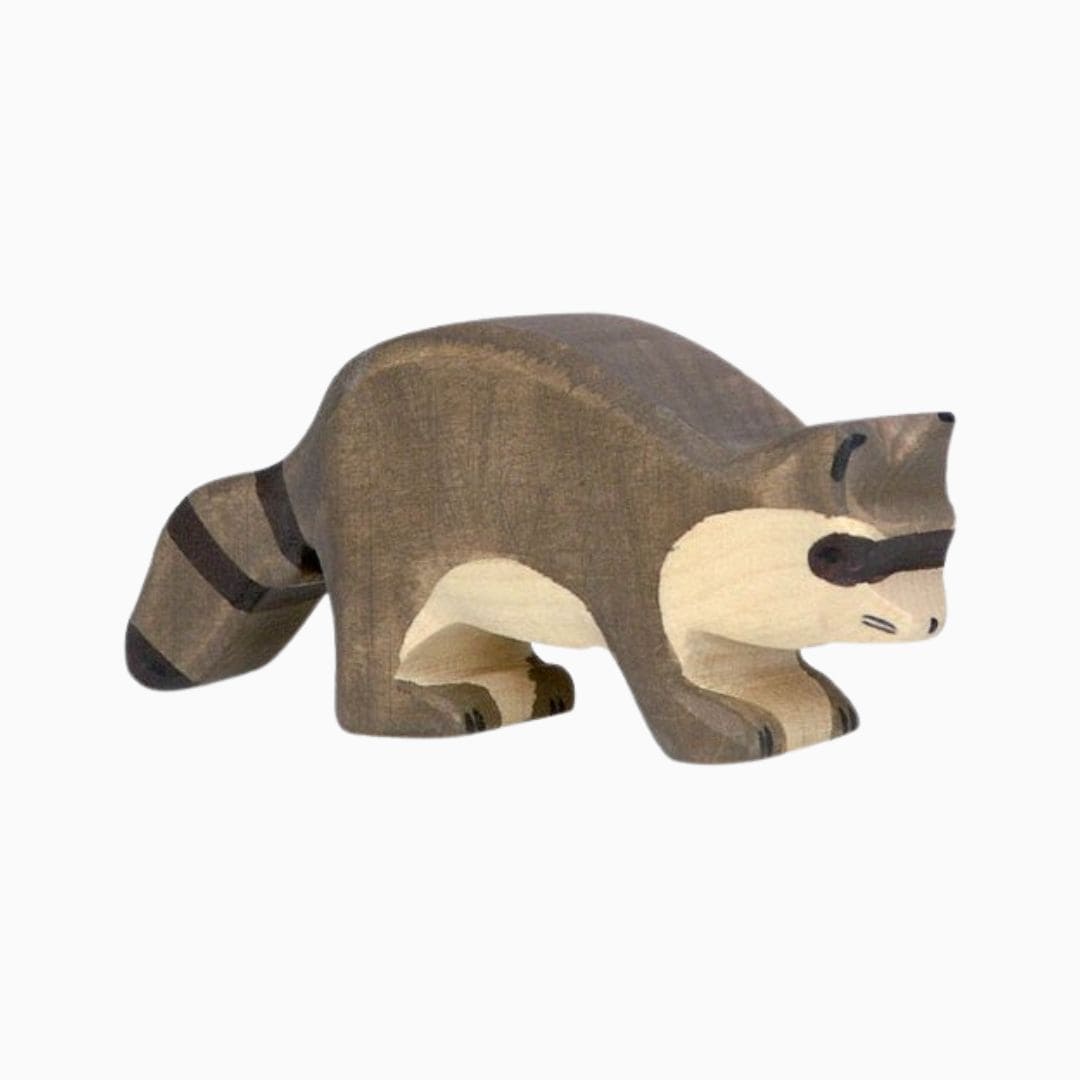 Holztiger houten wasbeer