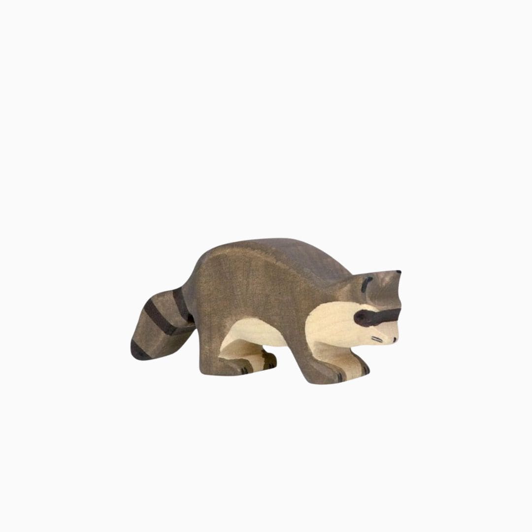 Holztiger houten wasbeer
