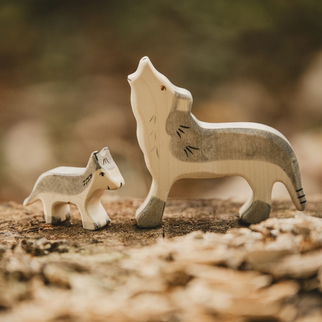 Holztiger wolf van hout