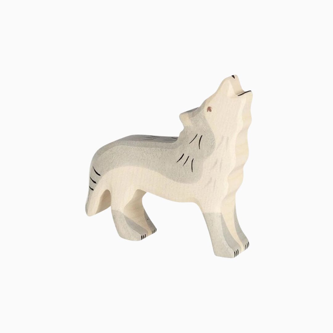 Holztiger houten wolf