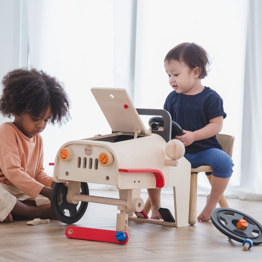 Plan Toys automonteur speelset
