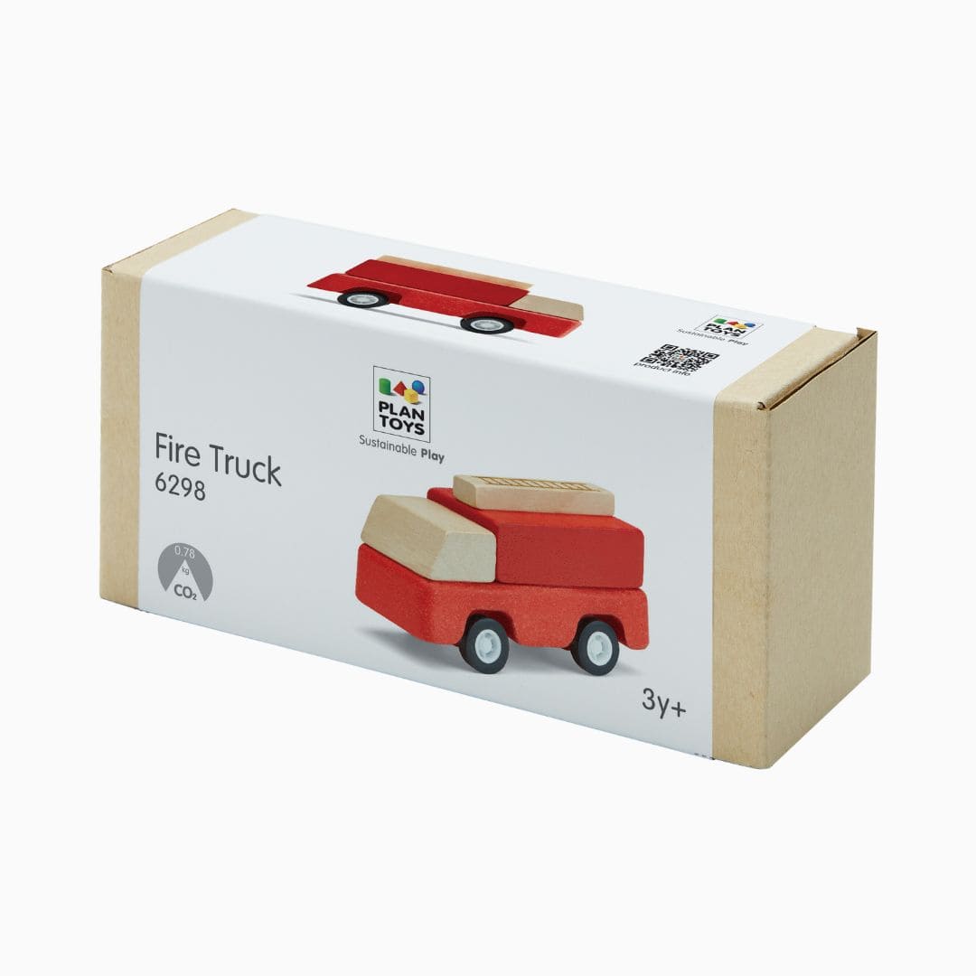 Houten brandweer van Plantoys