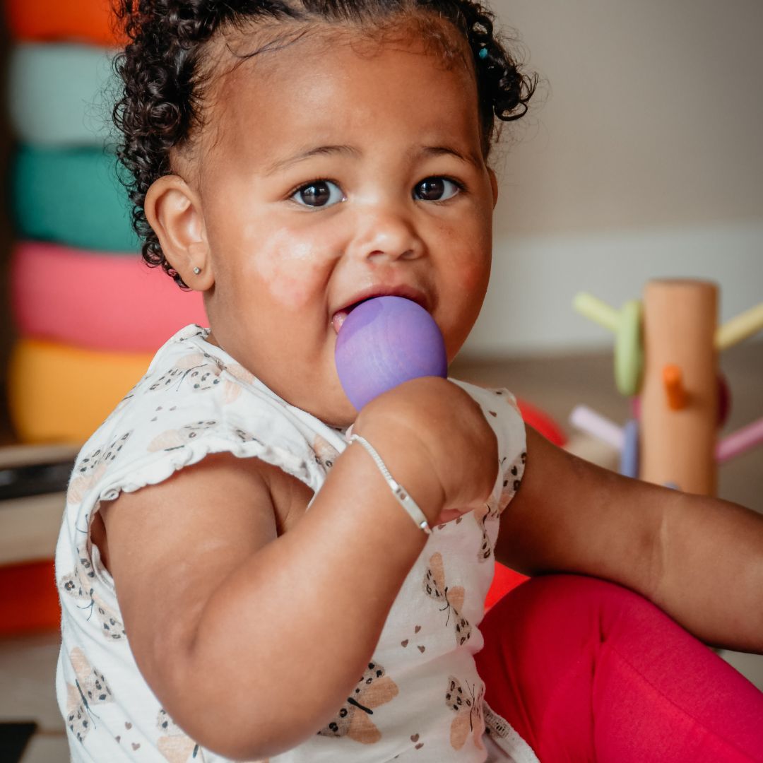 Ocamora set van 10 verschillende houten bomen in regenboog kleuren