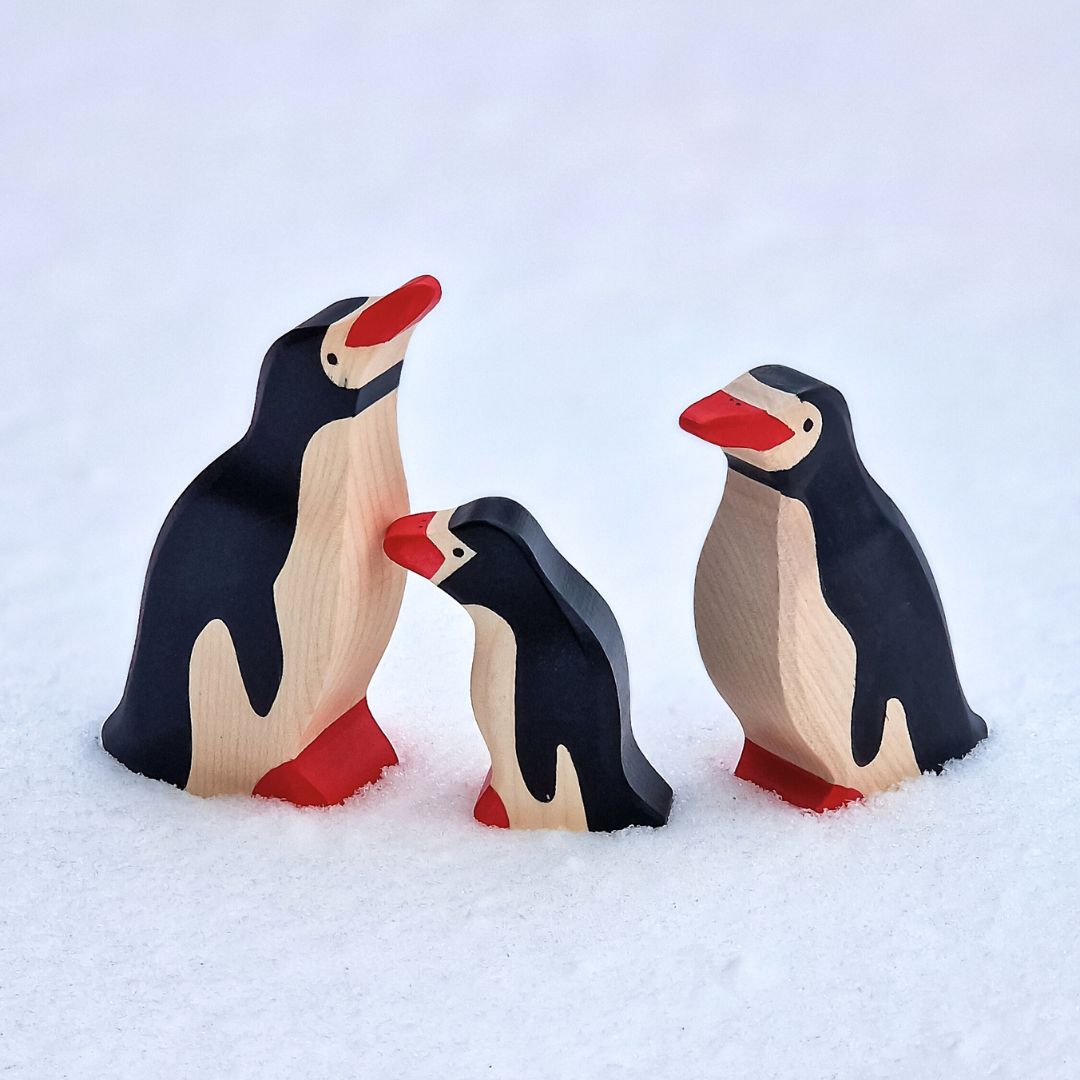 Houten pinguin van Holztiger