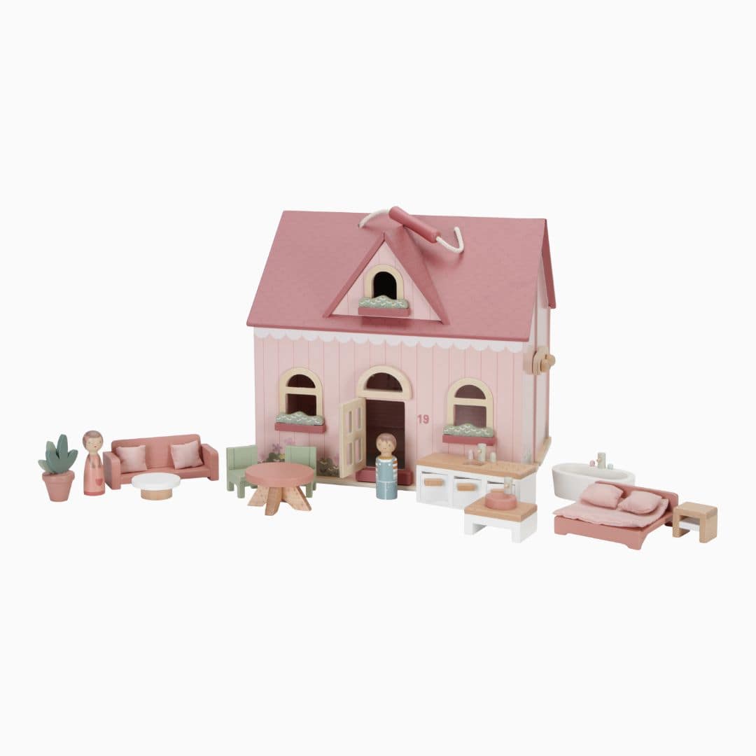 Little Dutch draagbaar houten poppenhuis