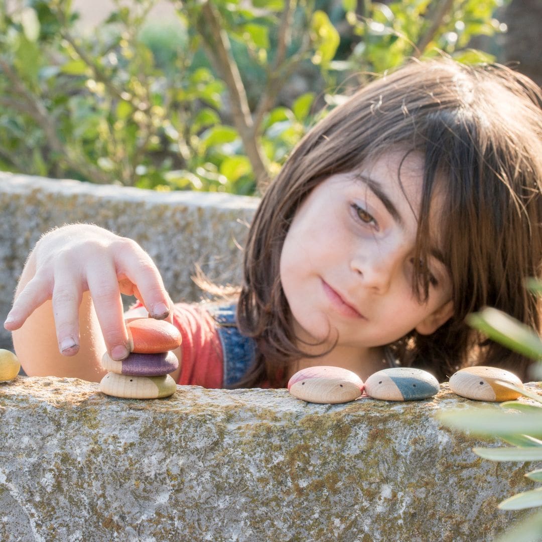 Grapat houten insecten - 18 stuks