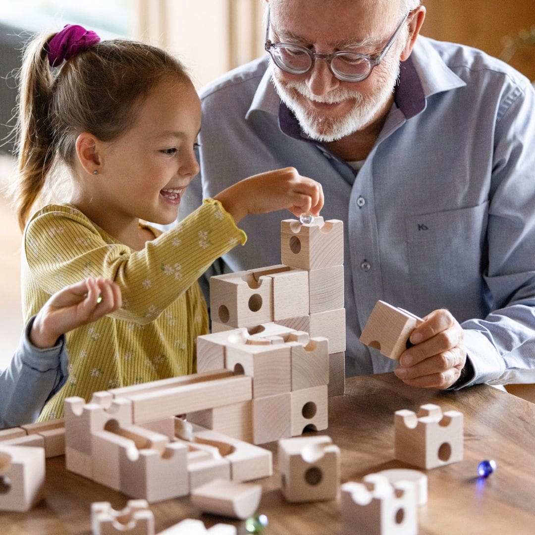 CUBORO JUNIOR houten knikkerbaan starters 40-delig