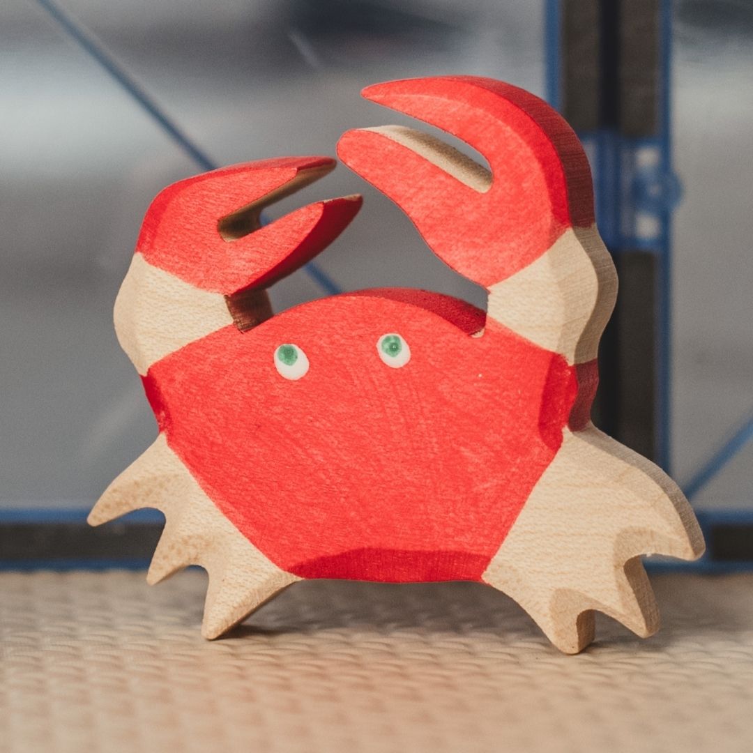 Holztiger krab van hout