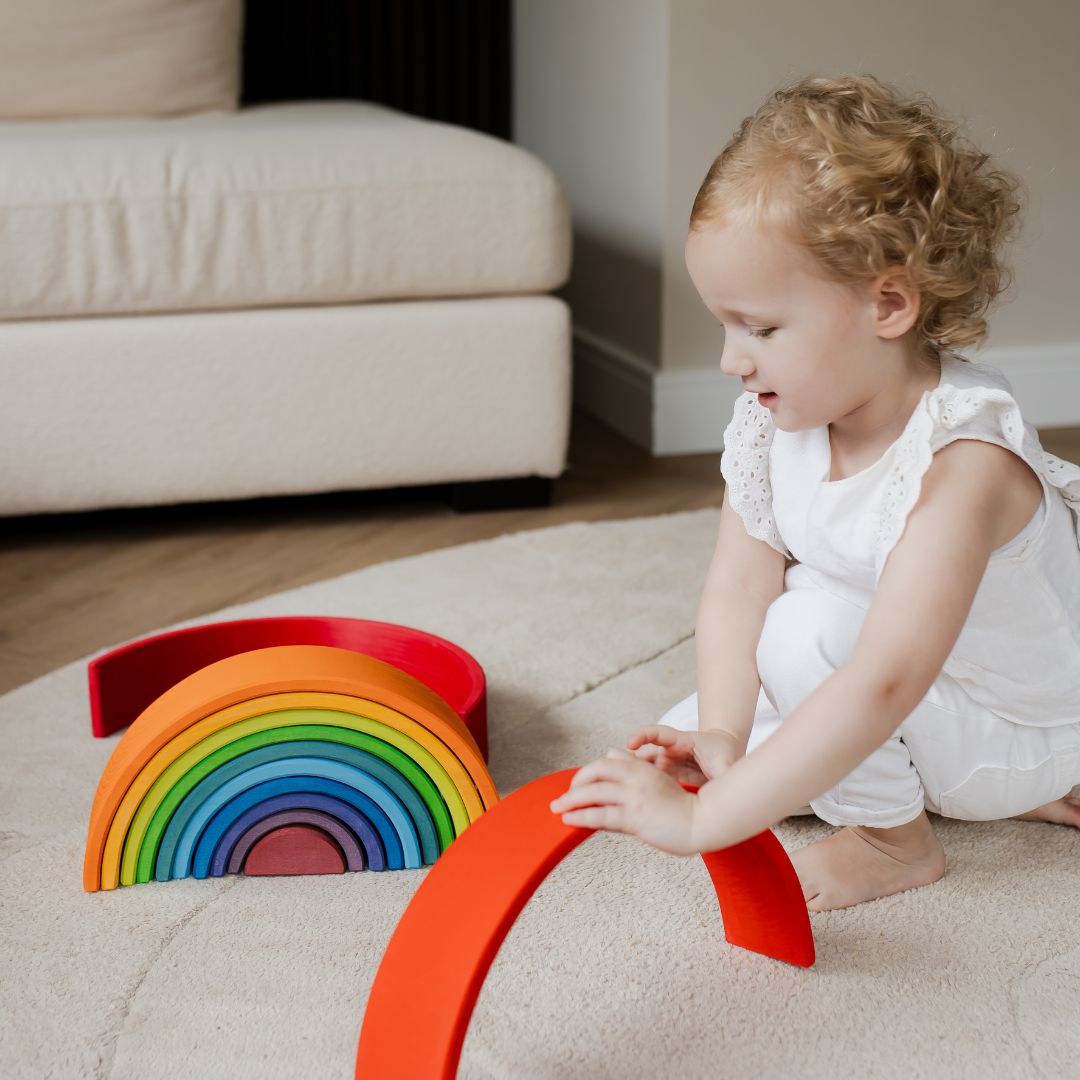 Grimms houten regenboog groot 12-delig