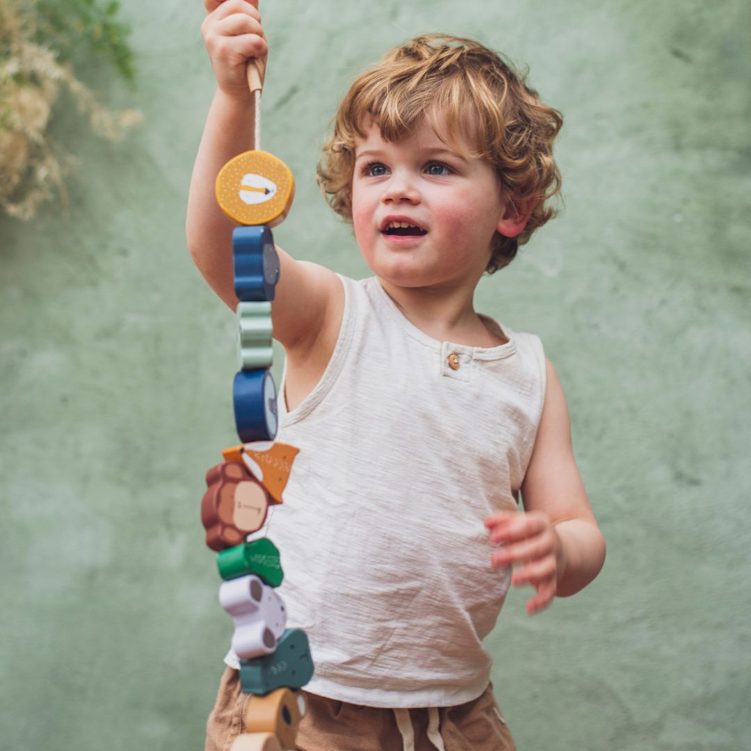Houten rijgkralen dieren van Trixie