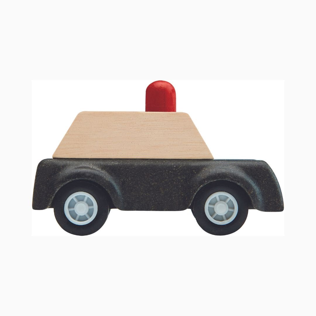 Houten speelgoedauto Plantoys politie