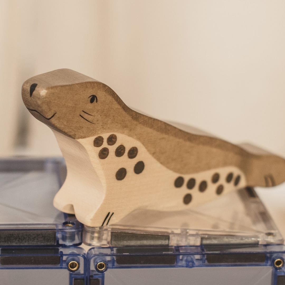 Holztiger zeehond van hout